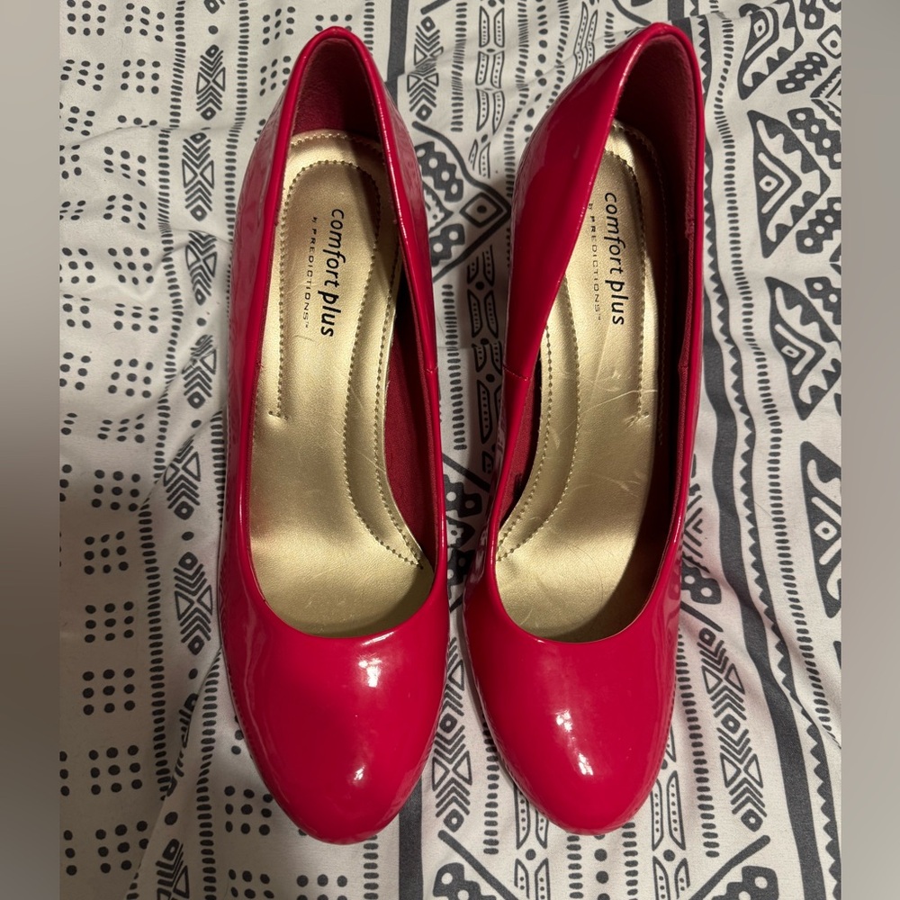 Hot pink high heels